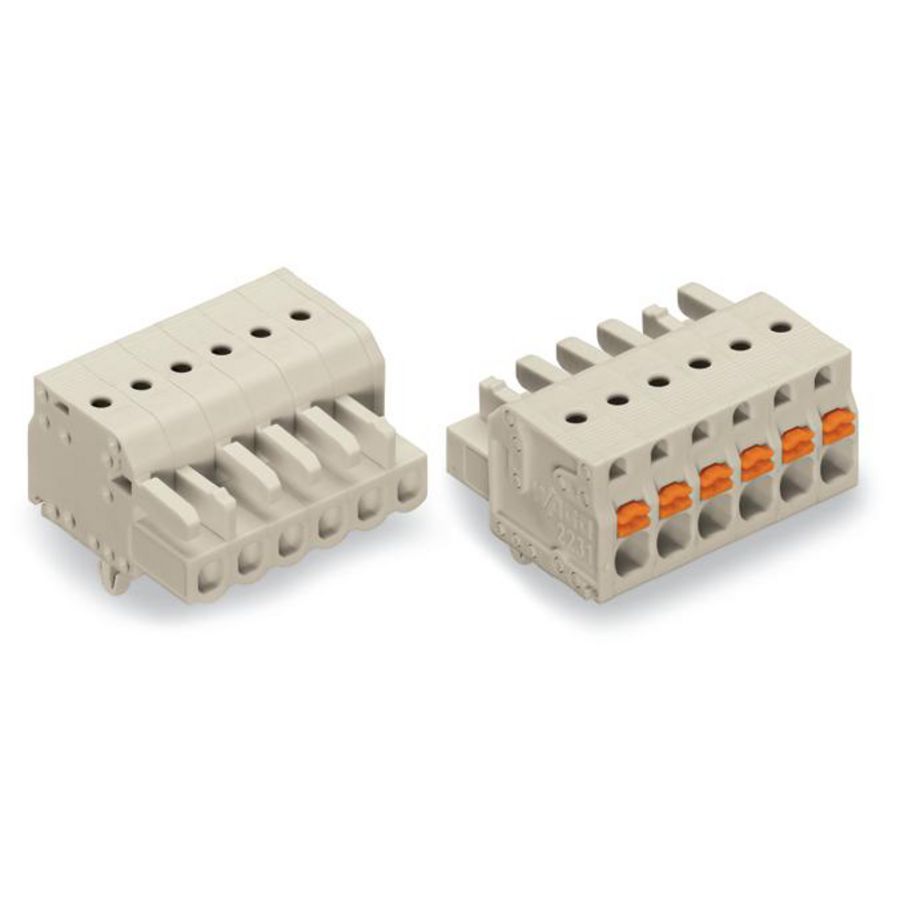 1-draads FE steker druk li.grijs 2721-102/008-000 VVE=100