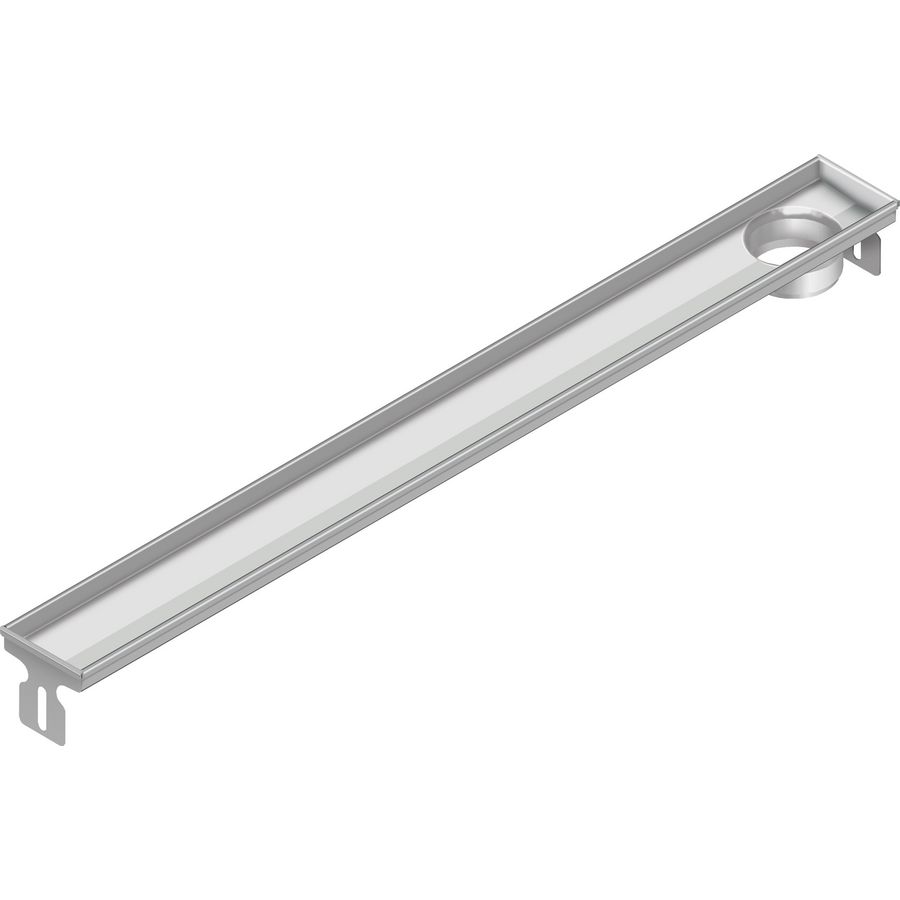 Douchegoot FLEXDRAIN-E 1087x87mm zonder flens uitloop excentrisch excl. rooster excl. puthuis/sifon