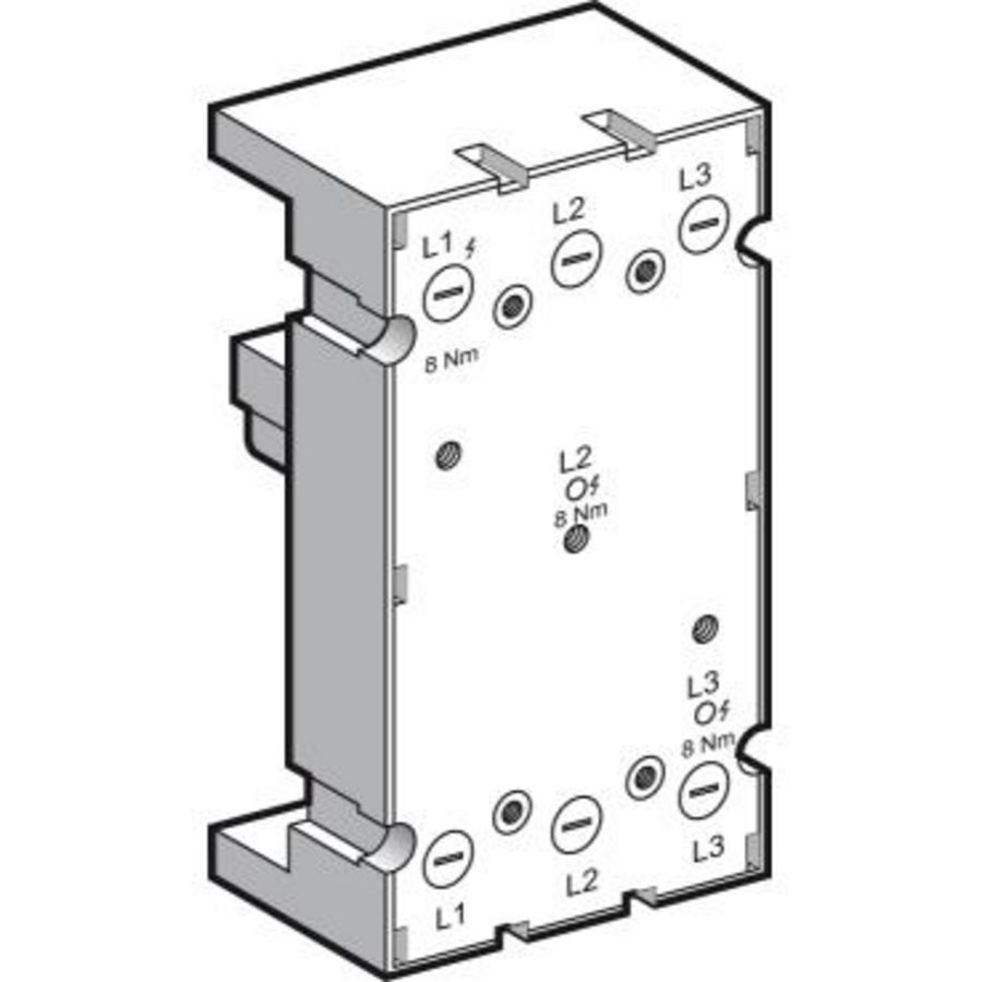 adaptor for busbar system 3P 60 to 150 A 60mm