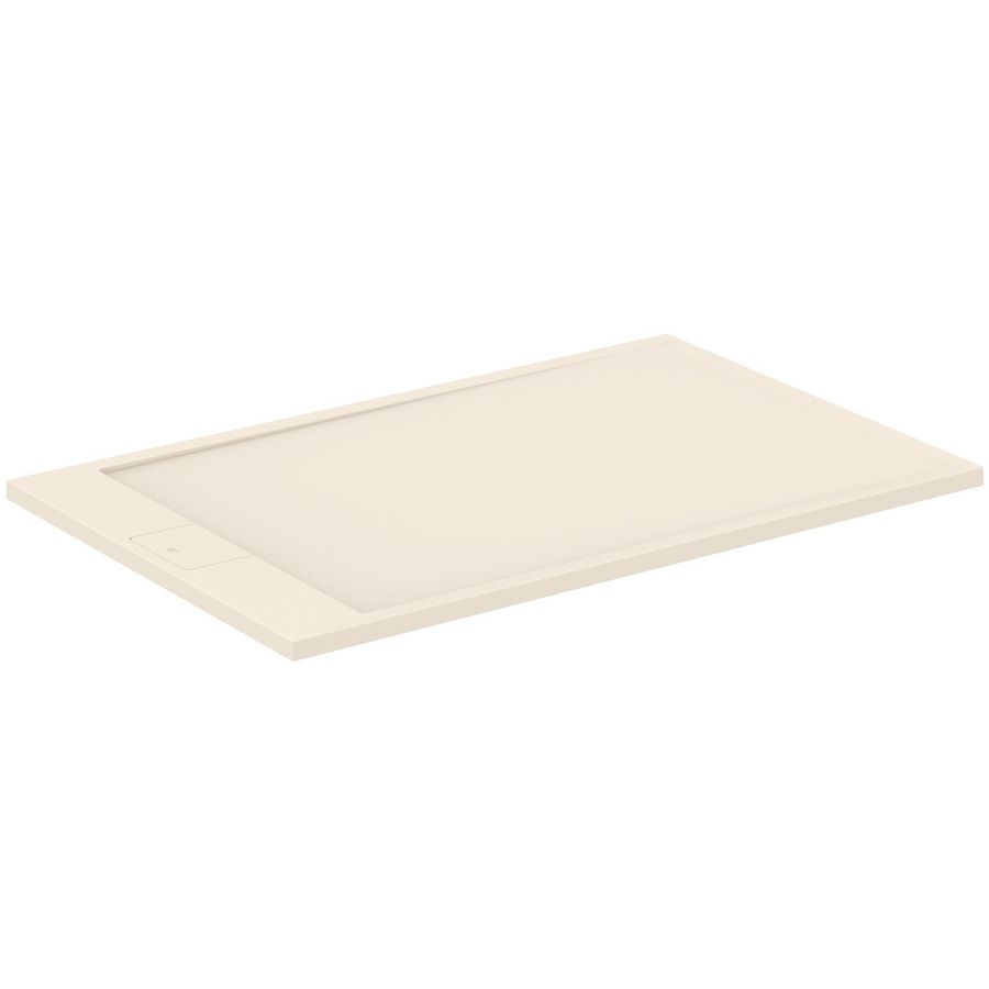 Douchebak ULTRA FLAT I.LIFE rechthoekig 1400x900x33mm zandbeige  zonder waste (korte zijde)