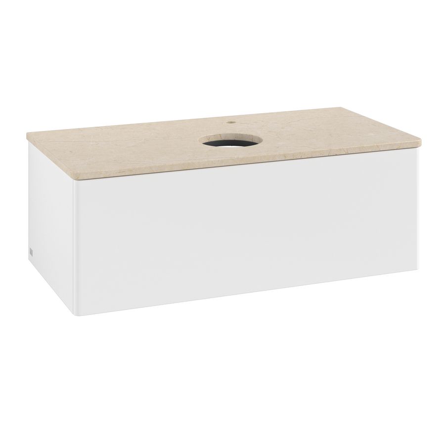 Wastafelonderkast Antao 1000x360x500mm White Matt Lacquer K31053MT