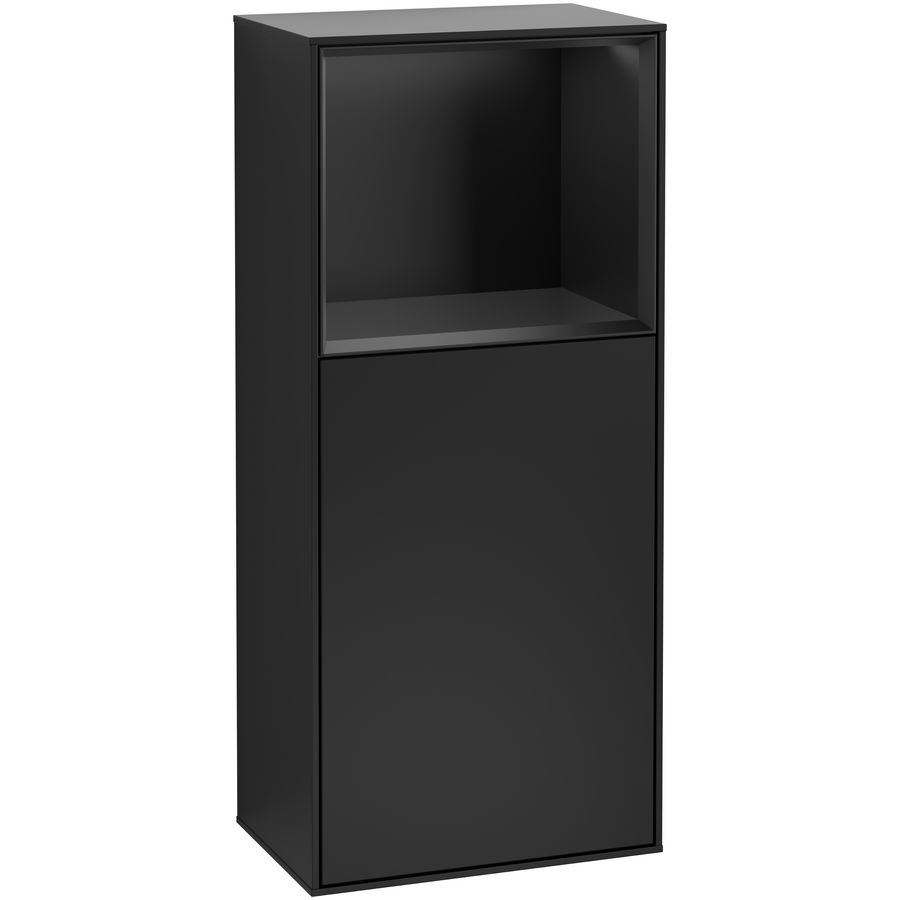Zijkast Finion 418x936x270mm Black Matt Lacquer F500PDPD