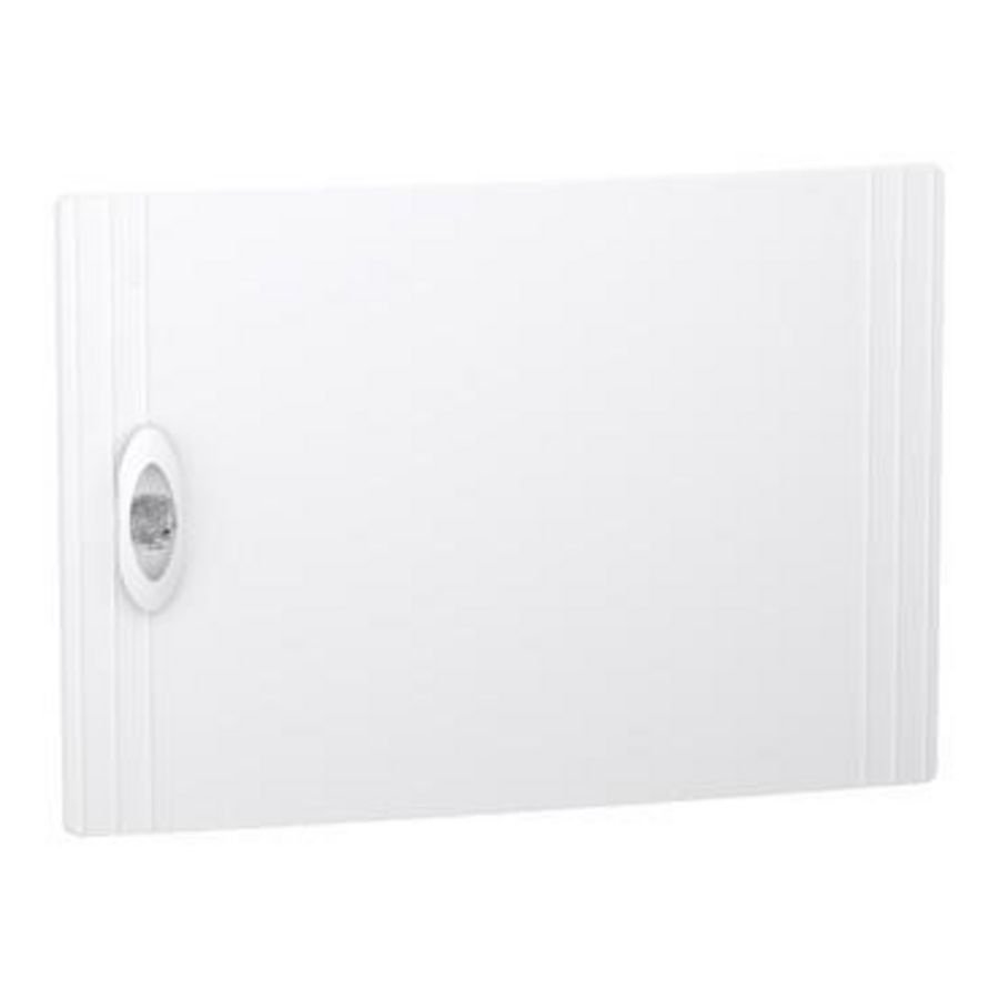 Deur PrismaSeT XS vol wit (RAL9003) verdeler 1 x 18 modules