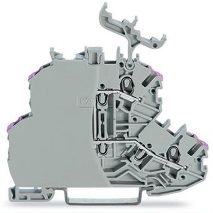 2etageklem 4-draads rijg afsl.plaat 2000-2238/099-000 VVE=50