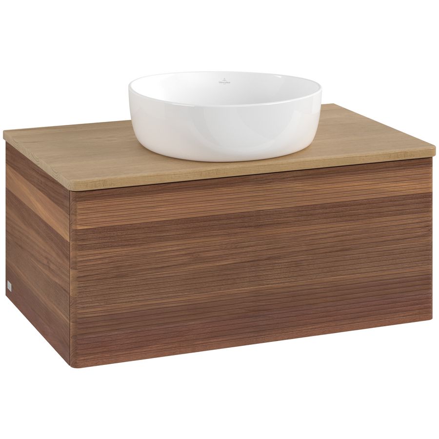 Wastafelonderkast Antao 800x360x500mm Warm Walnut L30111HM
