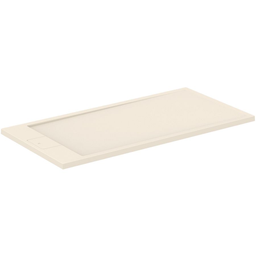 Douchebak ULTRA FLAT I.LIFE rechthoekig 1400x700x33mm zandbeige  zonder waste (korte zijde)