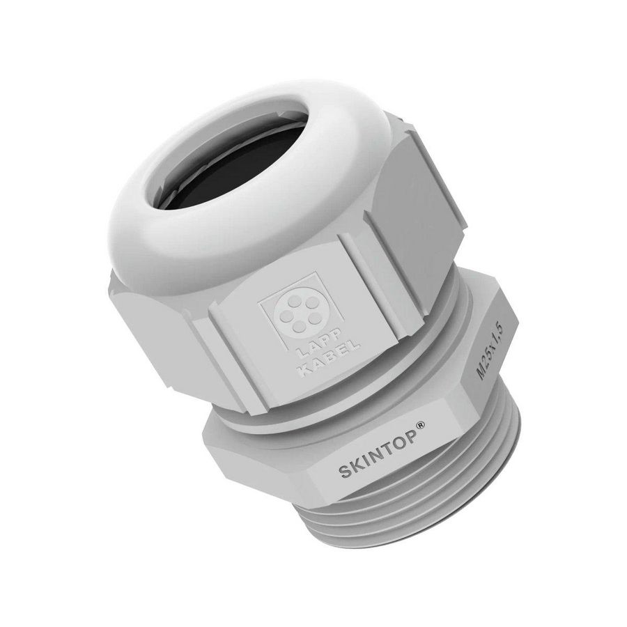 Wartel M12 Polyamide Grijs-wit (RAL 7035) VVE=100