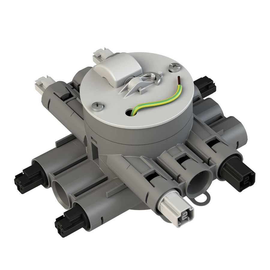 Stekerbare centraaldoos geschakeld lichtpunt 3v CHS75-GD3