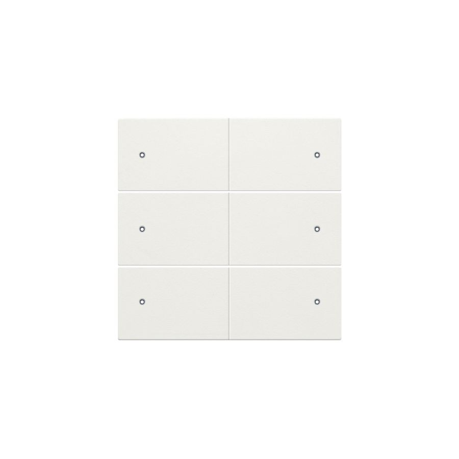 Afwerkingsset 6-voudige pot.vrij knop 24V Led white c.