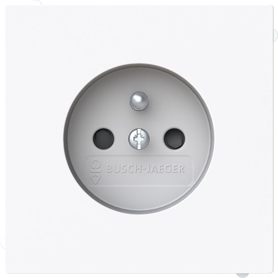 Wandcontactdoos penaarde kv steek inb Art Linear wit (20-1 MUCB-44G)