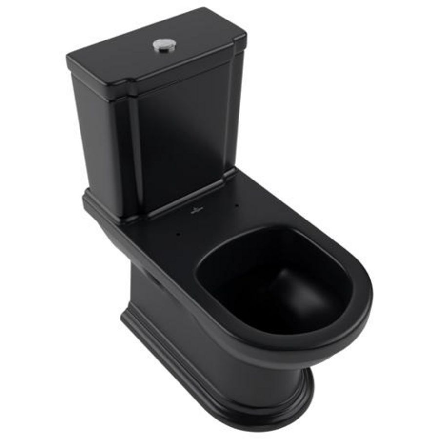 Diepspoelcloset comb. Hommage 370x725mm Pure Black CeramicPlus