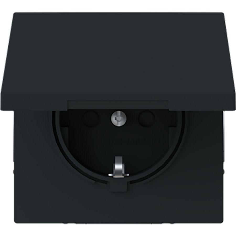 Wandcontactdoos ra kv kd centraalplaat art-matzwart (20 EUKB-45M)