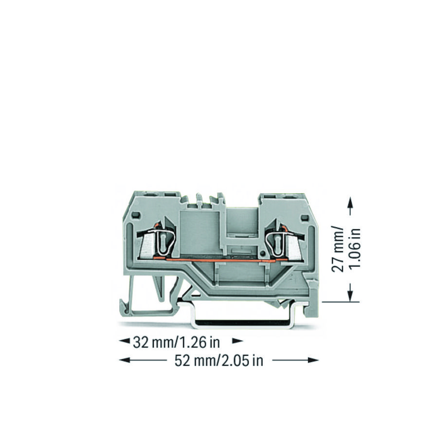 2-draads rijgklem 1,5mm² Markering midden 279-901 VVE=100
