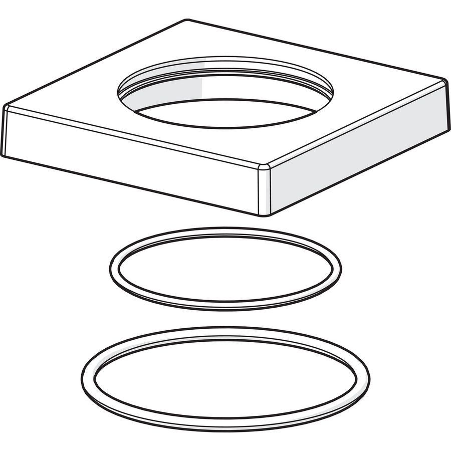 Rozet 75x75 mm compleet comp 59914213
