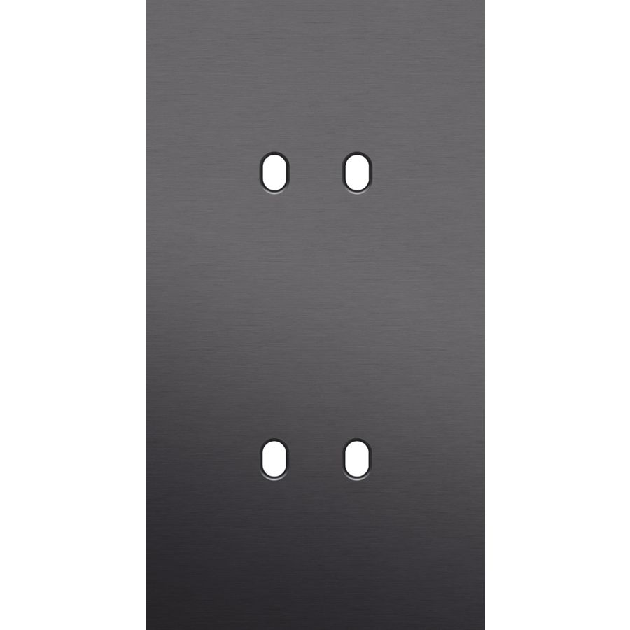 Tweevoudige afdekpl. verticaal 71mm centerafstand tweevoudig