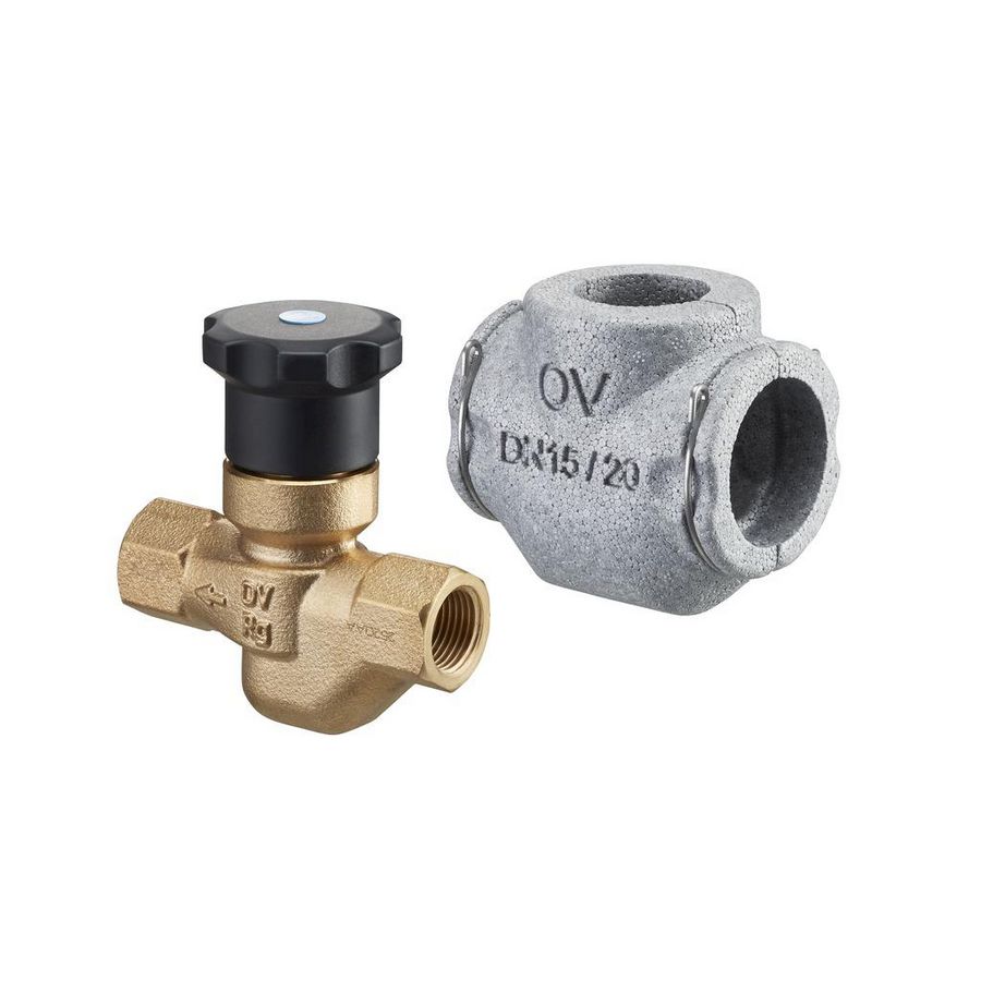 Aquastrom K th. koud waterinregelafsl. brons DN15 Rp1 12-24C