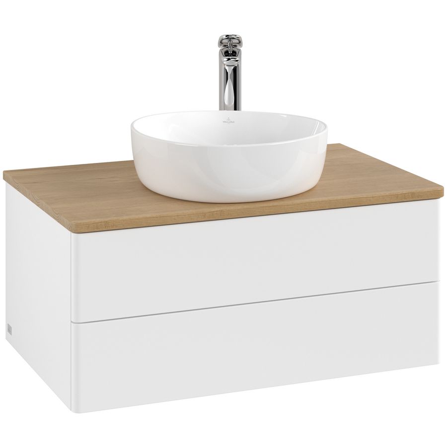 Wastafelonderkast Antao 800x360x500mm White Matt Lacquer K19051MT