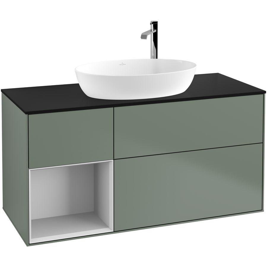 Wastafelonderkast Finion 1200x603x501mm Olive Matt Lacquer G942MTGM