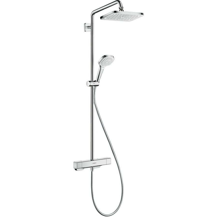 Croma E280 1 straalsoort showerpipe opbouw douchethermostaat chroom