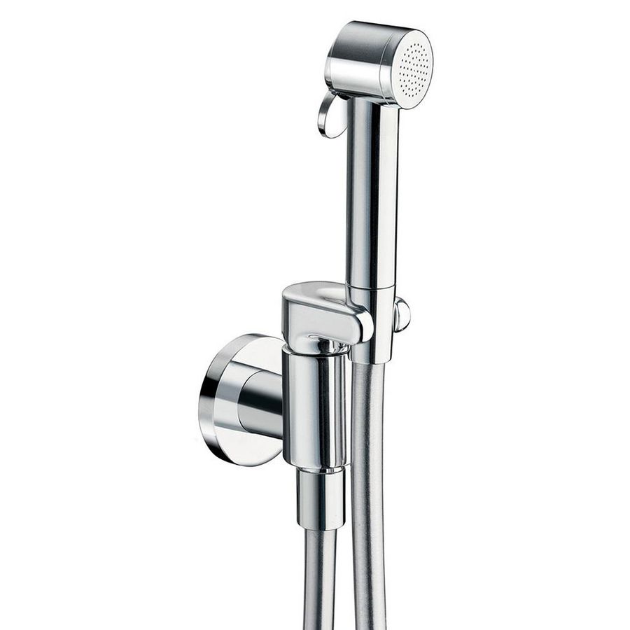 Tuka Tuka WJ678 closetdoucheset / handsproeier chroom mengkraan, houder en handdouche met aan/uit-knop