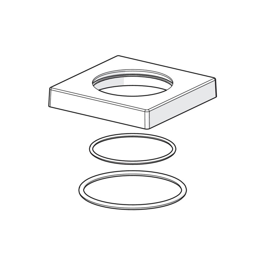 Rozet 75x75 mm compleet comp 59914213