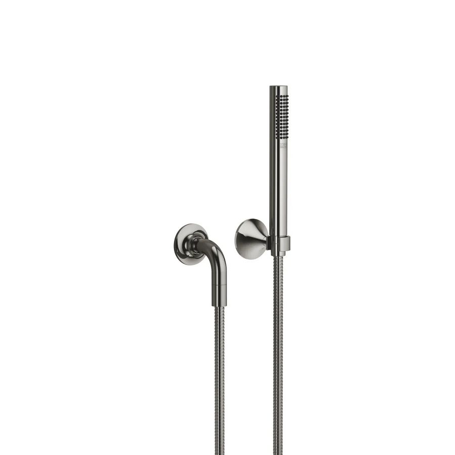 VAIA Douchegarnituur rozetten FlowReduce Dark Chrome