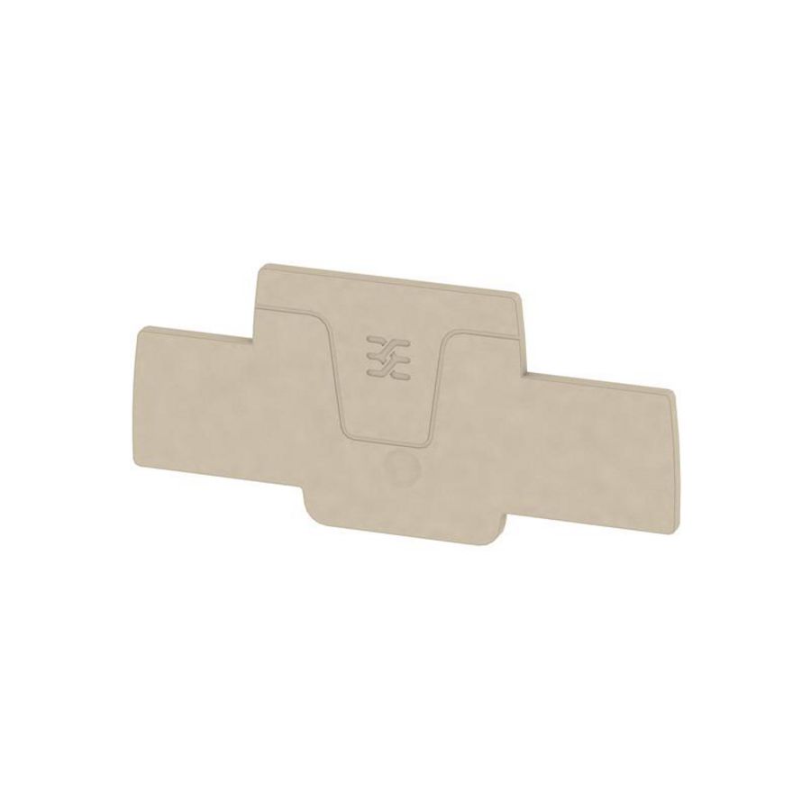 Afsluit- eindplaatterminals d.beige h:82mm Widt VVE=20
