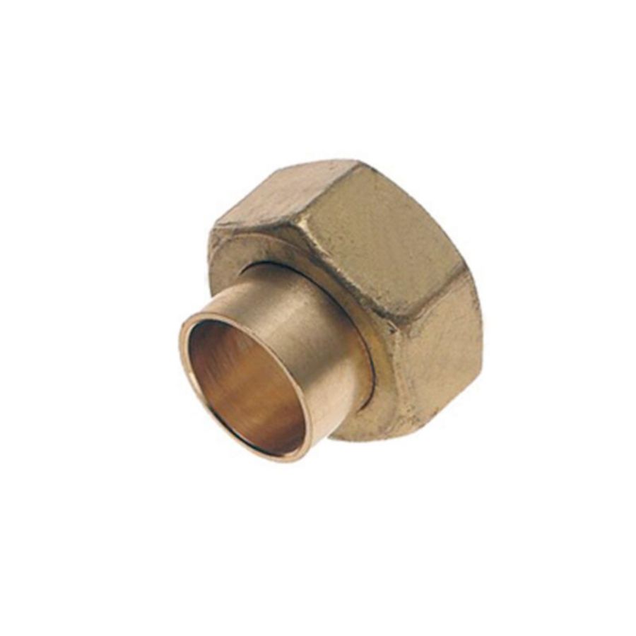 2-delige koppeling vlakd. mess soldeer 2"bn.x42mm cap. KIWA