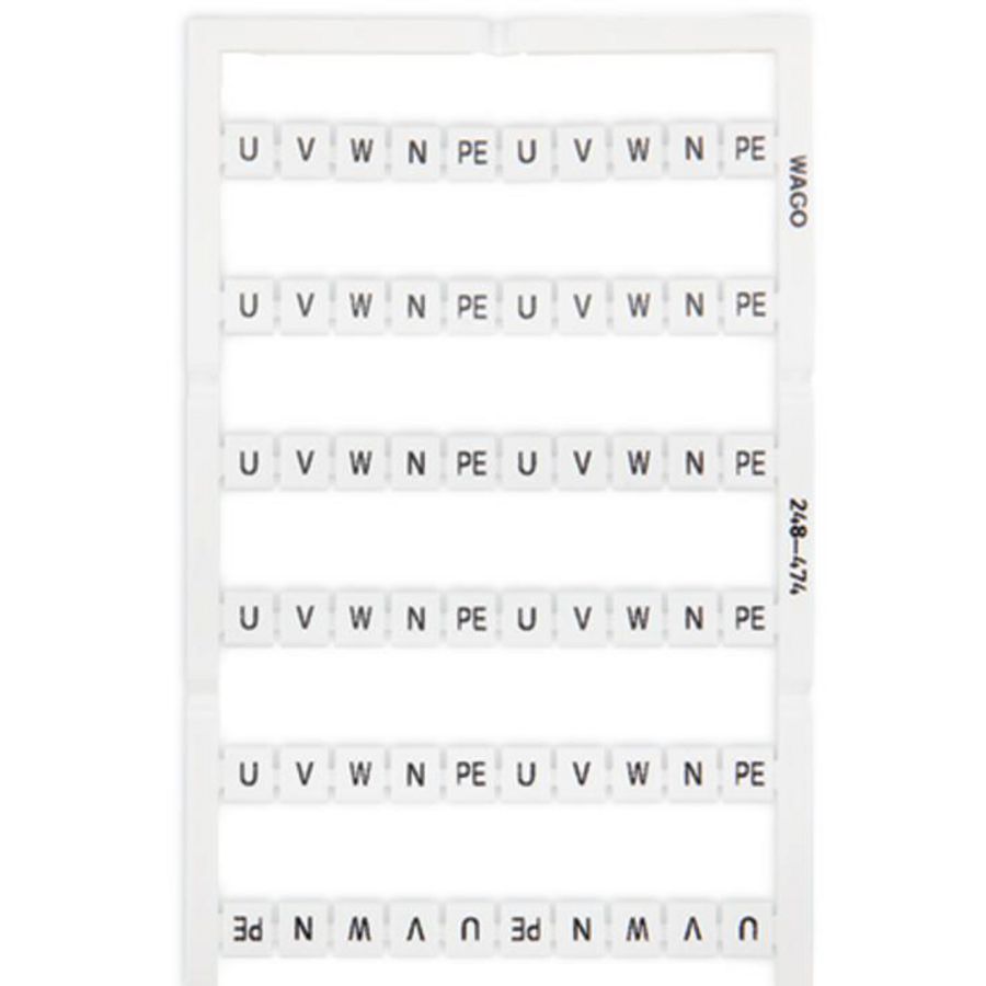 Mini WSB-markeringskaart als kaart bedrukt wit 248-474 VVE=5