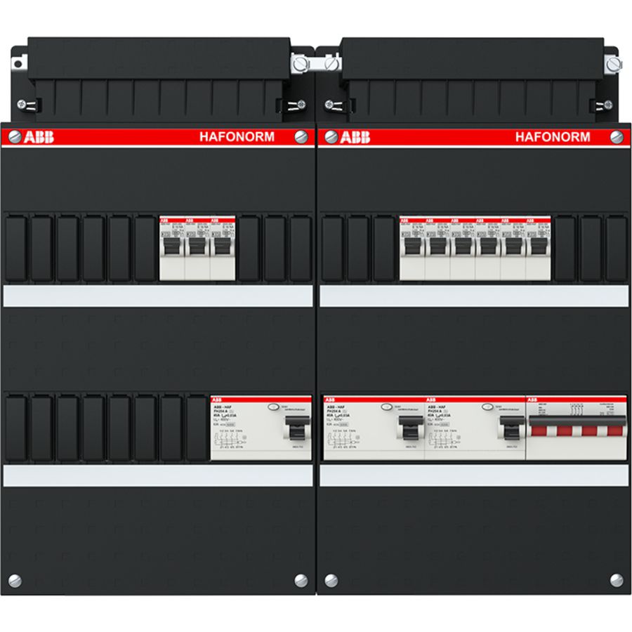 Installatiekast 9x achter 3x 30mA + HS 3-f 1SPF006909F2699