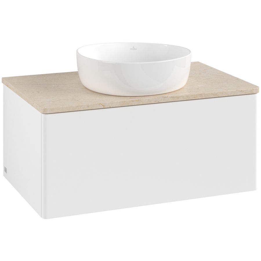 Wastafelonderkast Antao 800x360x500mm White Matt Lacquer K30013MT