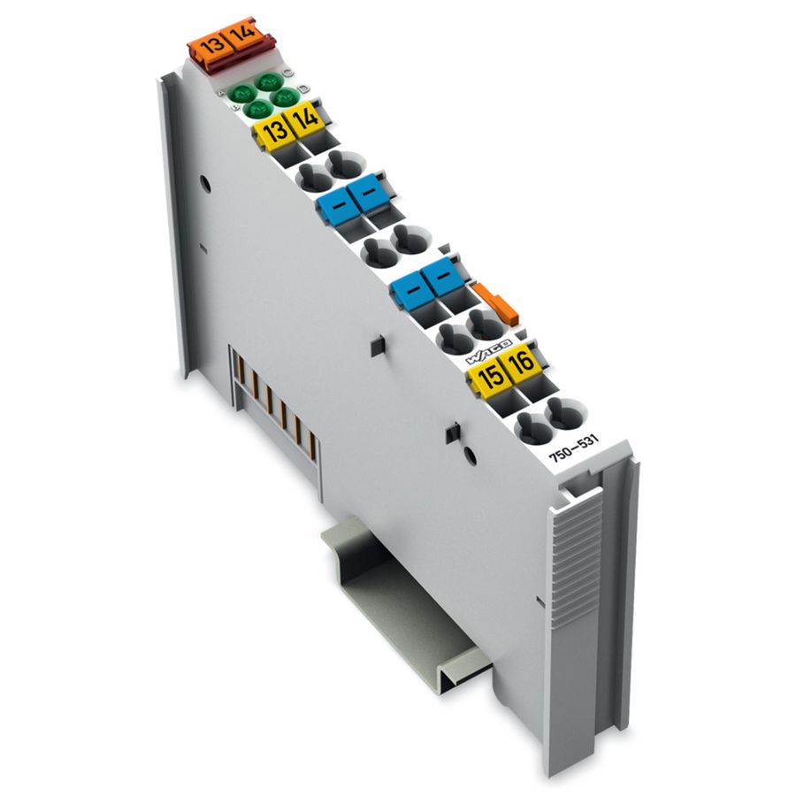 4-kanaals digitale uitgang DC 24V 0,5A lichtgrijs