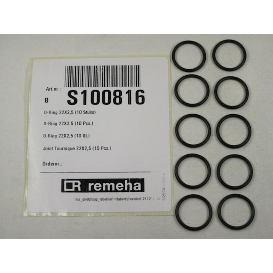 Set a 10st. O-ring 22x2,5 Calenta S100816