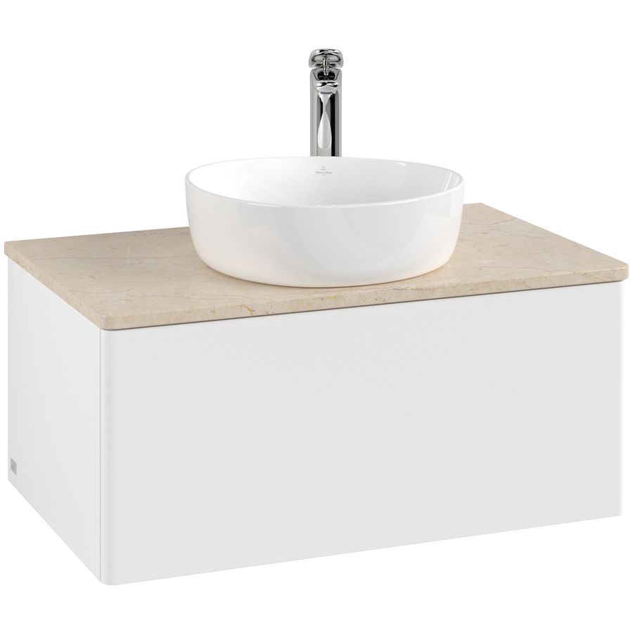 Wastafelonderkast Antao 800x360x500mm White Matt Lacquer K30053MT