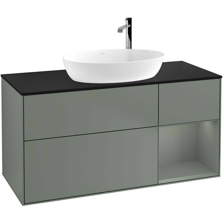 Wastafelonderkast Finion 1200x603x501mm Olive Matt Lacquer G952GMGM