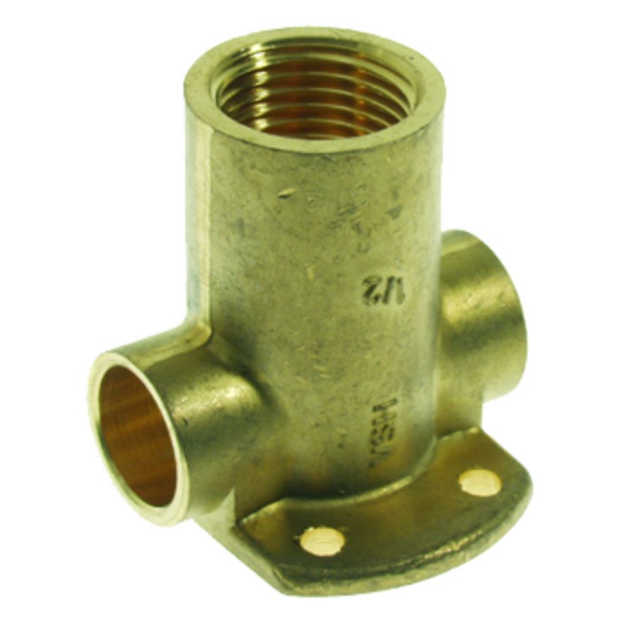 Muurplaat messing soldeer hoog 15x1/2"bn. VVE=10