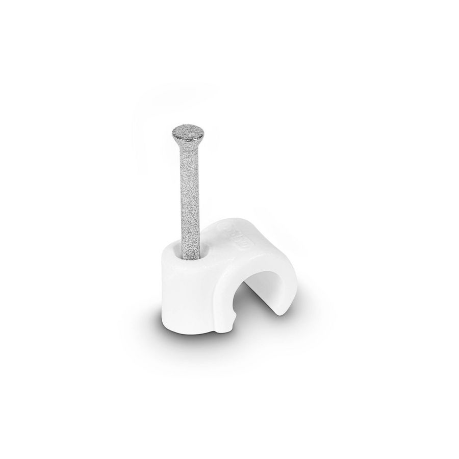 Doos a 100st. Spijkerclip 5/7mm wit