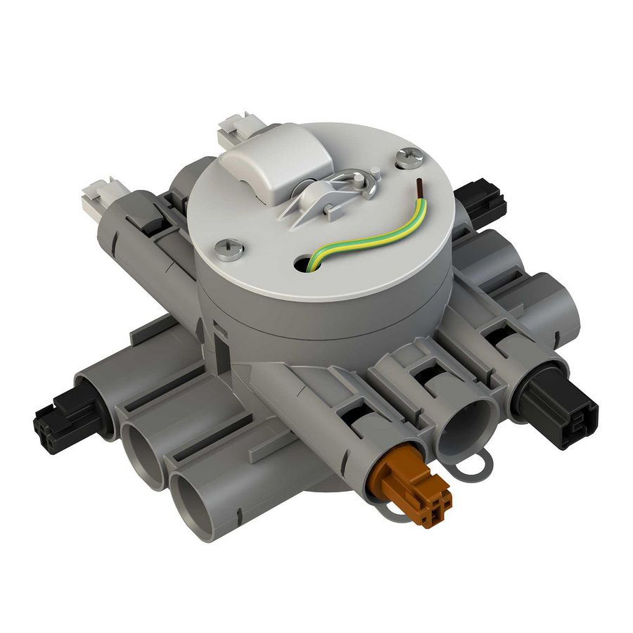 Stekerbare centraaldoos serieschakeling drievoudig CHS75-SD2