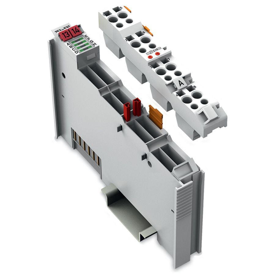 8-kanaals digitale uitgang DC 24V 0,5A lichtgrijs