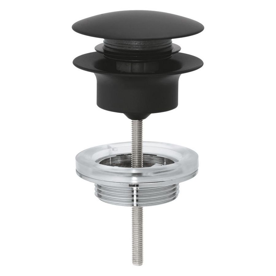 Afvoergarnituur push up phantom black (prof)