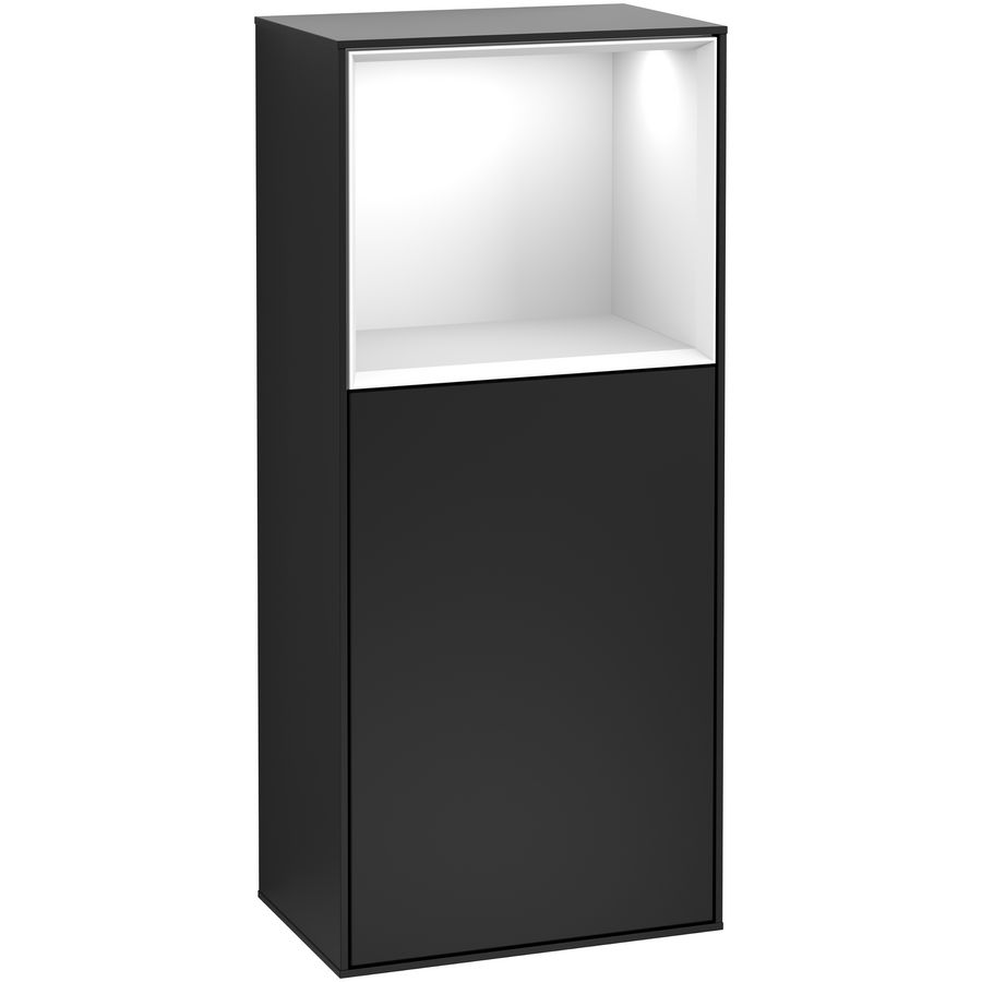 Zijkast Finion 418x936x270mm Black Matt Lacquer G500GFPD