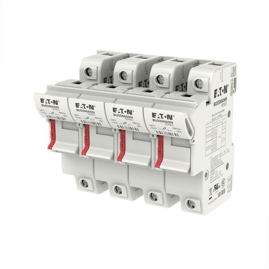 Zekeringhouder laagspan.50 A AC 690 V 14x51mm 4P IEC VVE=2