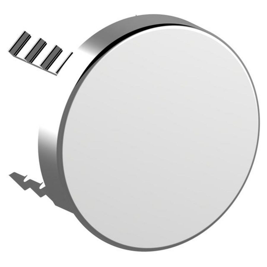 Afdekkap chroom voor buisonderbreker (rond) 90mm 59949010001