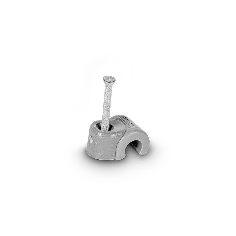 Doos a 100st. Spijkerclip 2,75/4mm grijs