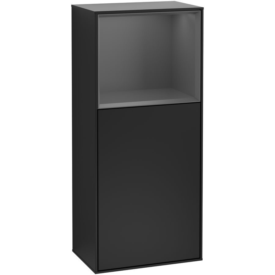 Zijkast Finion 418x936x270mm Black Matt Lacquer G500GKPD