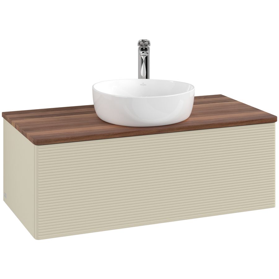 Wastafelonderkast Antao 1000x360x500mm S.Grey Matt Lacquer L31152HJ