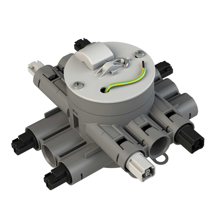 Stekerbare centraaldoos geschakeld lichtpunt 2v CHS75-GT4