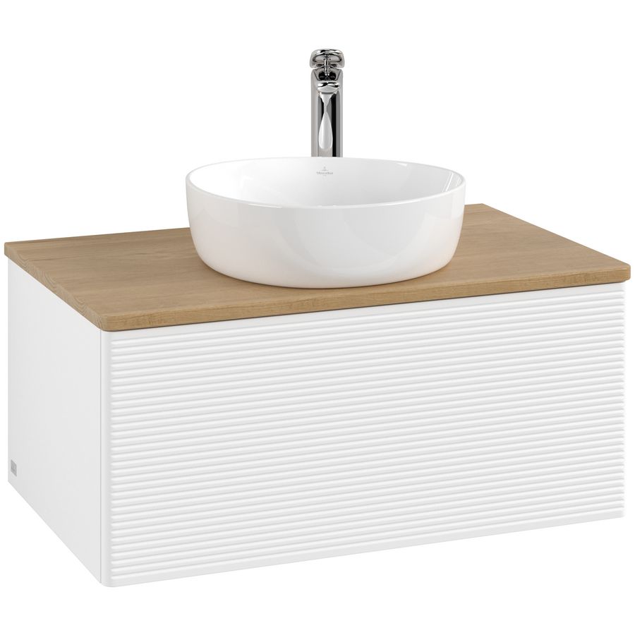 Wastafelonderkast Antao 800x360x500mm White Matt Lacquer K30151MT