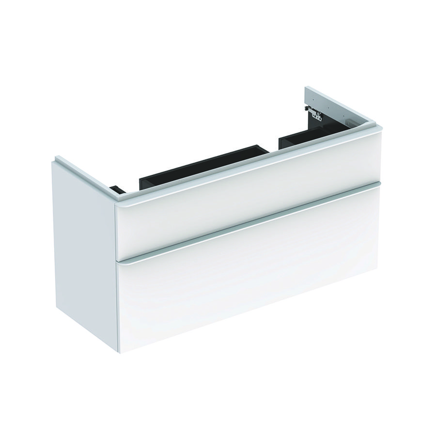 Smyle onderkast v. dubbele wastafel 120cm 2 laden wit