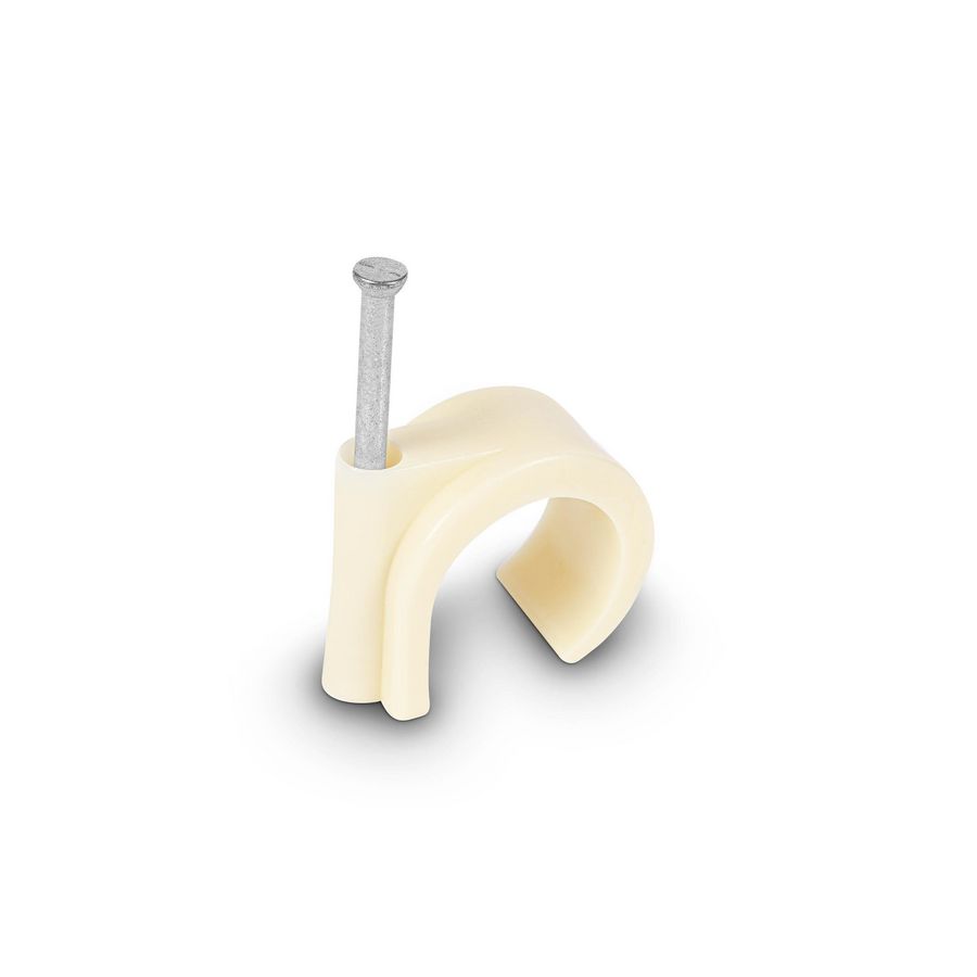 Doos a 100st. Spijkerclip 19/22mm creme